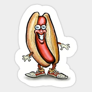 Hot Dog Dude Sticker